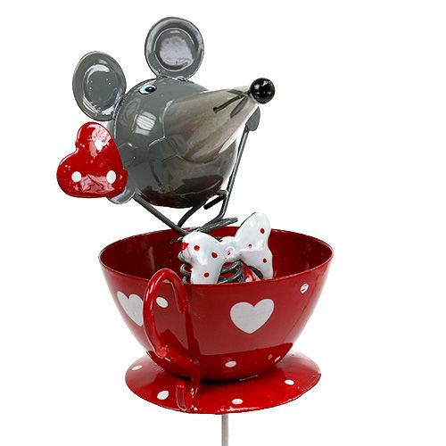 Floristik24 Kukkainen hiirimetalli 10cm L33cm 2kpl