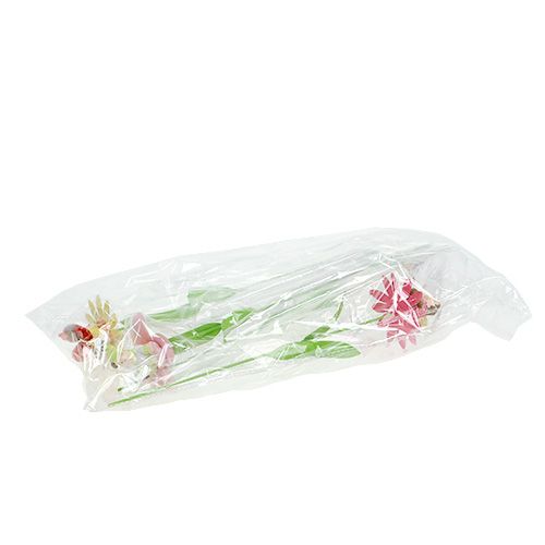 Floristik24 Kukka tulppa metalli kukka lajitelma. 6,5 cm L32 cm 4 kpl