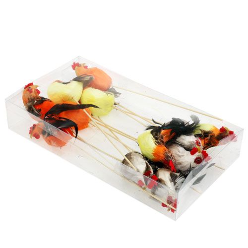 Floristik24 Kukkatulppa kukko eri värejä 25cm 12kpl