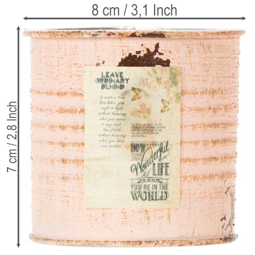 kohteita Kukkaruukku koristeellinen lohi metallinen yrttipurkki Ø8cm K7.5cm