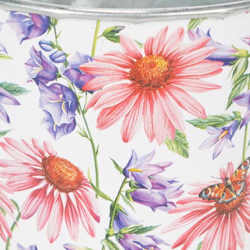 kohteita Kukkaruukku, kevätkoriste, istutusastia, metallia, Ø12cm, K10.5cm