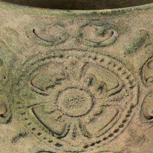 kohteita Metallinen kukkaruukku, vihreä, vintage, Ø22cm–13.5cm, 3 kpl setti