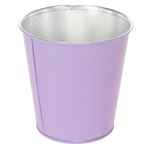 Metalliset kukkaruukut pastellisävyissä, kukkakuviolla, 10 cm, 3 kpl | Floristik24.fi