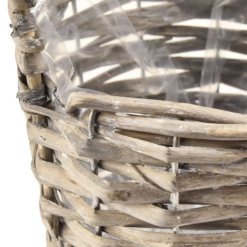 kohteita Kukkaruukkukasvikori paju luonnollinen Ø12,5cm/20cm 2 kpl sarja