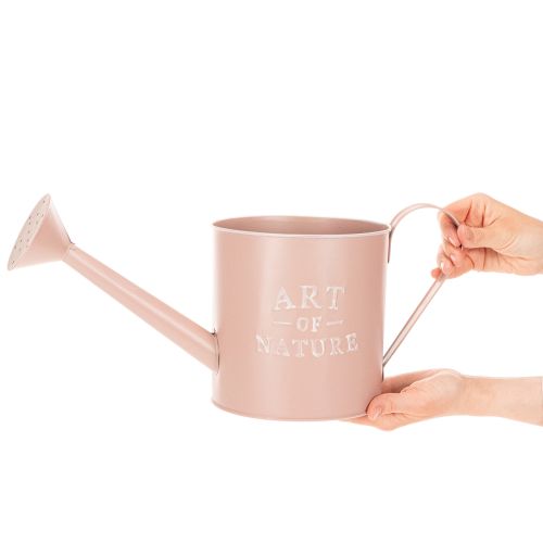 Vintage-koristeellinen kukkaruukku/kastelukannu, antiikkiruusu sinkkiä, Ø16,5cm, korkeus 17cm | Floristik24.fi
