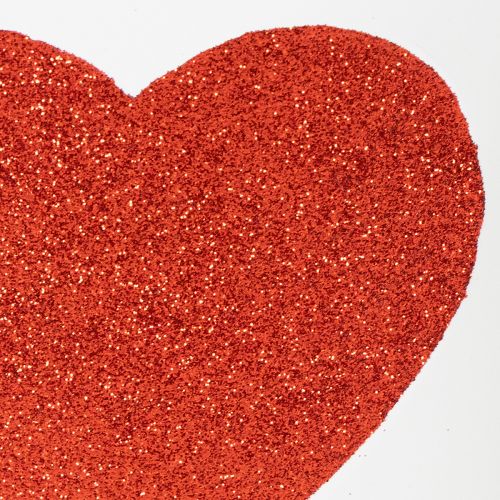 kohteita Valkoinen kukkaruukku punaisella sydämellä, istutusastia, Ø18cm, korkeus 13,5cm