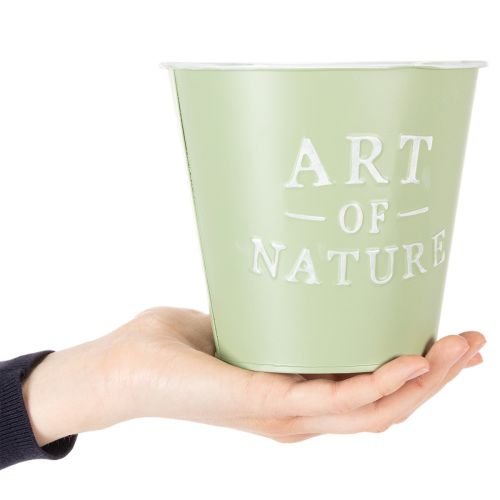 kohteita Sinkkiruukku Art of Nature mintunvihreä Ø17,5cm K15cm