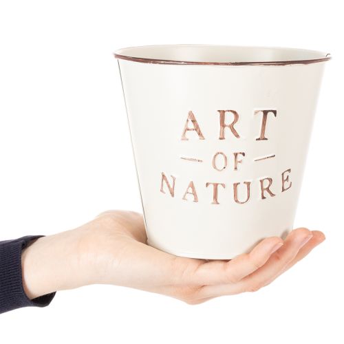 Art of Nature -ruukku kirjaimilla, koriste ikkunalaudalle ja olohuoneeseen, 15 cm, 2 kpl | Floristik24.fi