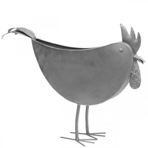 Kukkaruukku kana metalli lintu sinkki metalli koriste 51×16×37cm