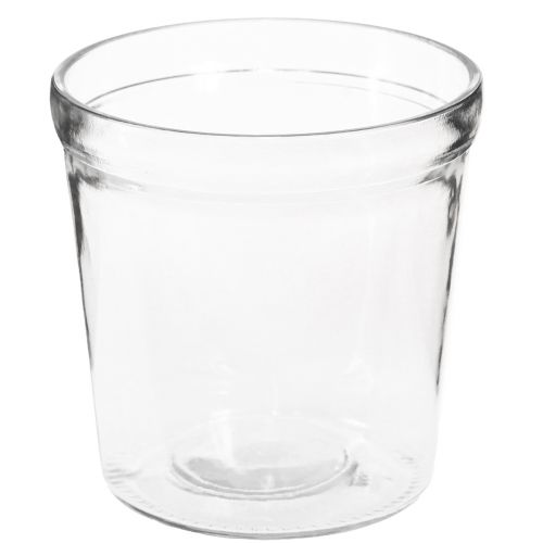 Floristik24 Kukkaruukku lasi kirkas kartiomainen Ø12cm K12.5cm 2kpl