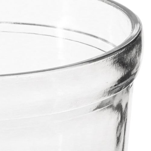 Floristik24 Kukkaruukku lasi kirkas kartiomainen Ø12cm K12.5cm 2kpl