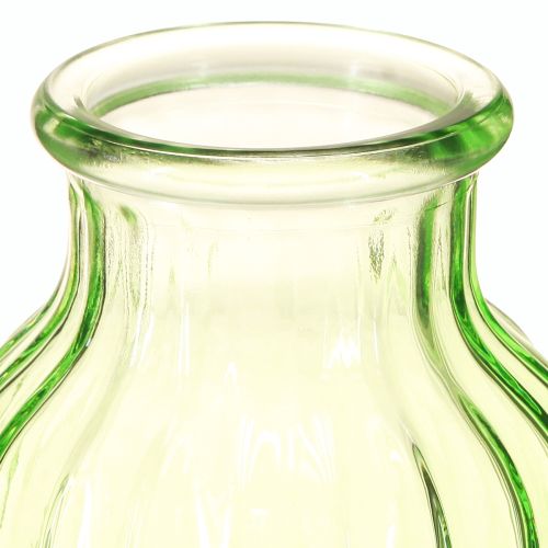 kohteita Kukkamaljakot vihreä lasikoriste retro Ø11cm K14,5cm 2kpl