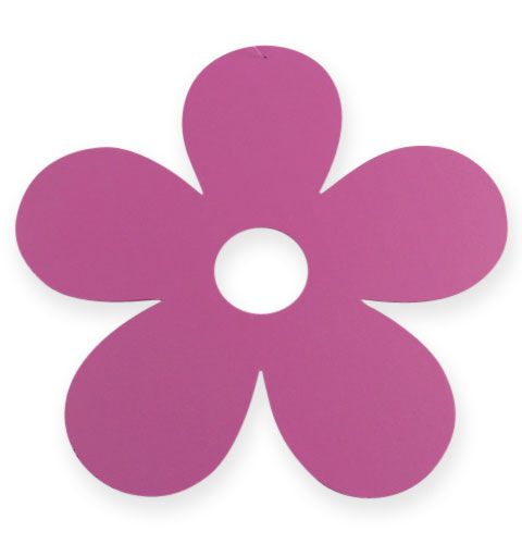 Floristik24 Puinen kukka ripustettavaksi Ø25cm vaaleanpunainen