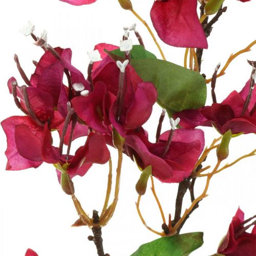 Floristik24 Bougainvillea tekokukka Pinkki Keinotekoinen deco-oksa H52cm