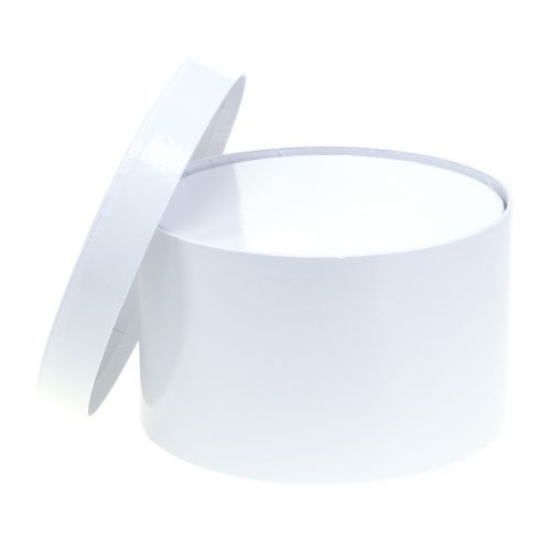 Floristik24 Kukkalaatikko valkoinen Ø18/20cm 2kpl