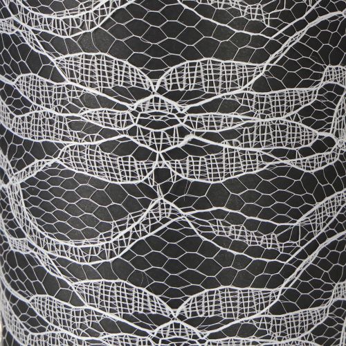 kohteita Leveä pitsinauhapöytäliina, valkoinen, 150 mm, 10 m