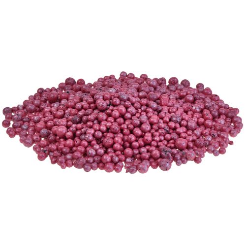 Loistavia koristehelmiä 4mm - 8mm punaisia koristerakeita 1 litra