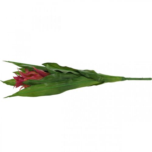 Floristik24 Bromeliad keinotekoinen Pinkki Tekokukka kiinnitettäväksi 54cm