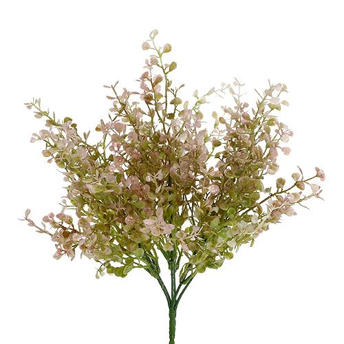 Floristik24 Puksipuun oksa Vaaleanpunainen kiille 32cm