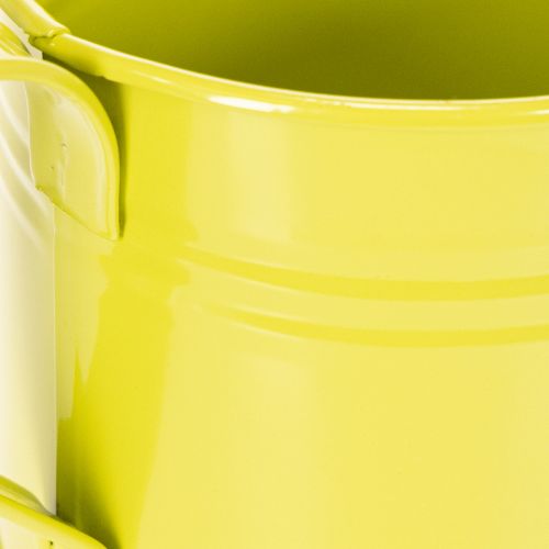 Värikäs koristeellinen kastelukannu, Ø11cm, korkeus 9,5cm, istutukseen, kevätpöytäkoriste, metallia, 8 kpl setti | Floristik24.fi