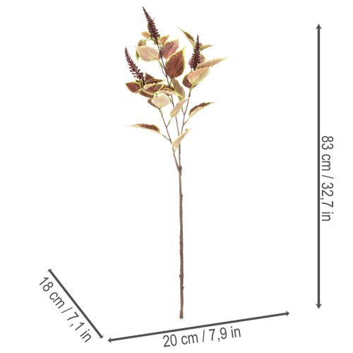 Keinotekoinen koleus punaisilla lehdillä, tekokasvi, 20cm | Floristik24.fi