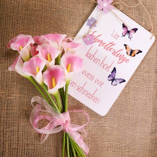 Floristik24 Calla koristekukka pinkki 57cm 12kpl