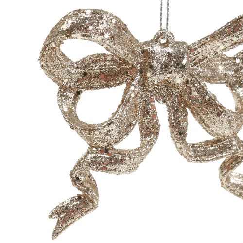 Floristik24 Joulukuusen koristelanka 9cm kimaltelevalla kulta 12kpl