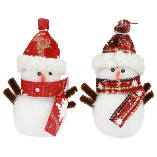 kohteita Joulukuusikoristeet lumiukko hatulla H9cm 4kpl