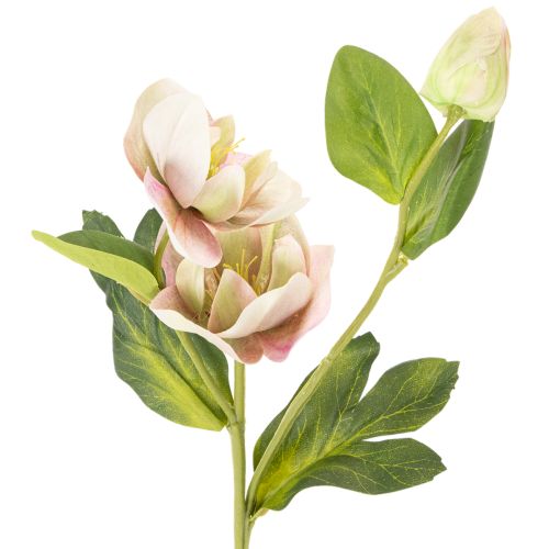 Jouluinen ruusu-tekokukkakoriste, 30 cm nippu, 4 kpl | Floristik24.fi
