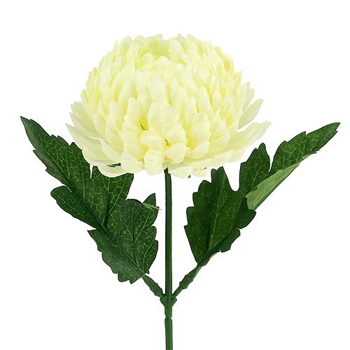 Floristik24 Krysanteemi kermanvärinen tekokukka Ø7cm 18cm 4kpl