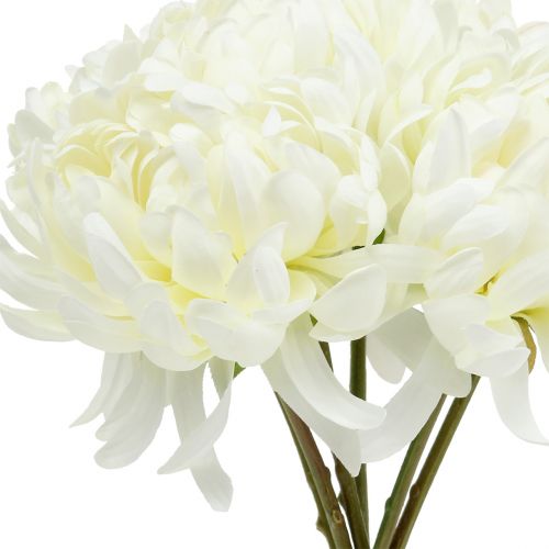 Floristik24 Koristeellinen krysanteemikimppu valkoinen 28cm 6 kpl