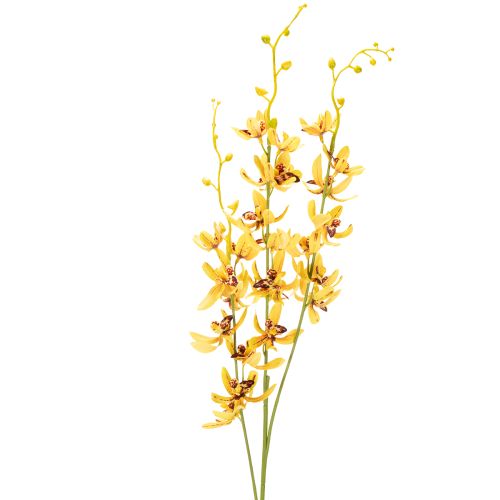 Keinotekoinen Cymbidium-orkidea kukkavarreksi tyylikkääseen koristeeseen, 95 cm, 2 kpl