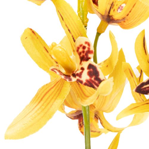 kohteita Keinotekoinen Cymbidium-orkidea kukkavarreksi tyylikkääseen koristeeseen, 95 cm, 2 kpl