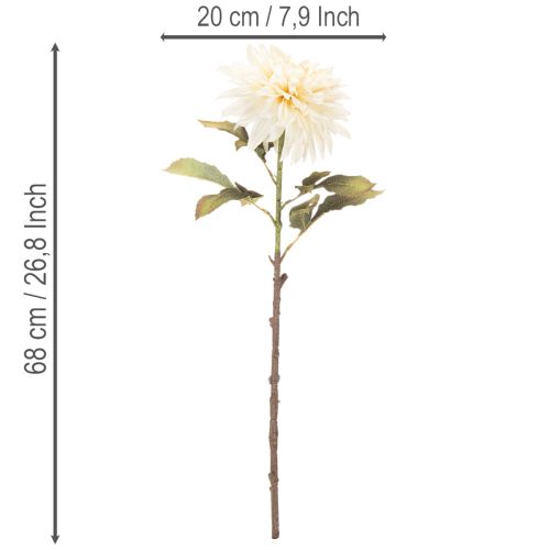 Keinotekoinen daalia maljakkoon 68cm | Floristik24.fi