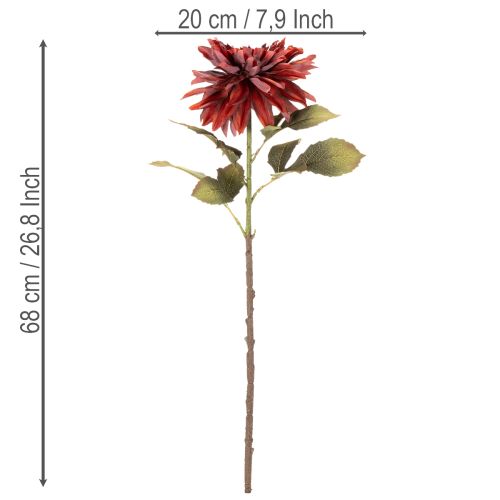 kohteita Tekoälyinen daaliakukka pitkällä varrella, 68cm