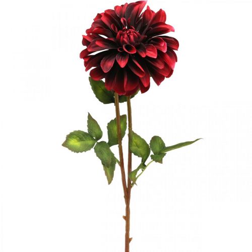 kohteita Keinotekoinen kukka Dahlia punainen silkkikukka syksy 78cm Ø3/15cm