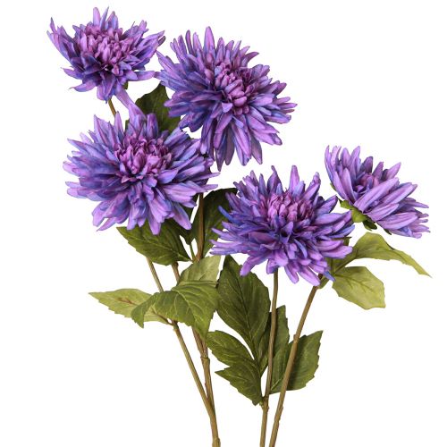 Floristik24 Keinotekoiset daaliat laventelissa, 5 kukkaa 105cm