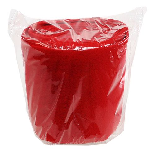 Floristik24 Koristeellinen fleece punainen 15cm 5m