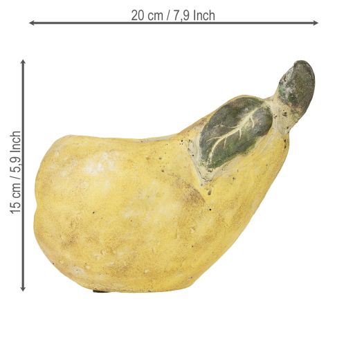 kohteita Koristeellinen päärynäpuutarha, betoni, syyskoriste, 19 × 12,5 × 15,5 cm