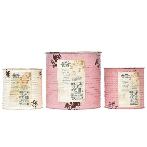 kohteita Kukkaruukkusetti parvekkeelle ja puutarhaan, istutuslaatikon koriste, vintage-tyyli, 15 cm, 3 osaa