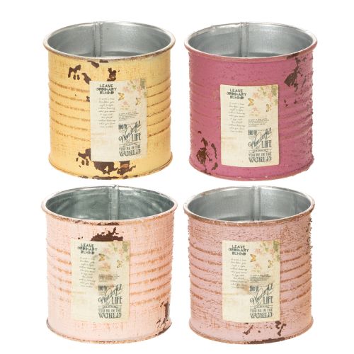 Koristeellinen laatikko metalli vintage Ø8cm K7.5cm Eri värejä ostaa | Floristik24.fi
