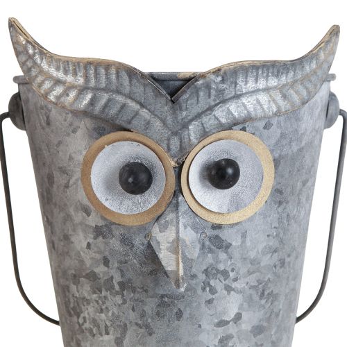 kohteita Koristeellinen ämpäripöllö istutuskone sinkki kahvalla Ø15/19cm 2 kpl setti