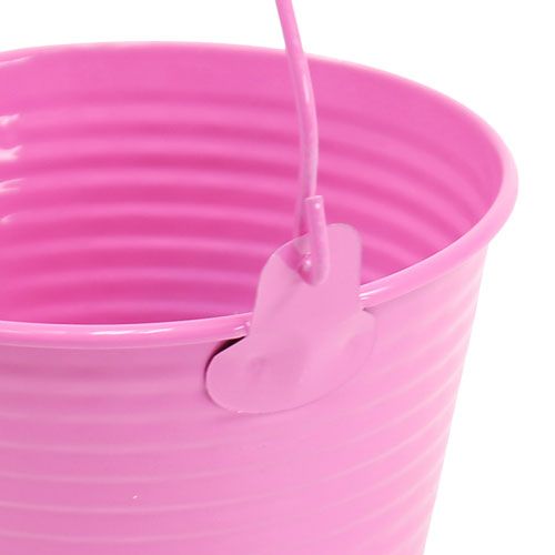 Floristik24 Koristeellinen ämpäri pinkki Ø11cm K10cm
