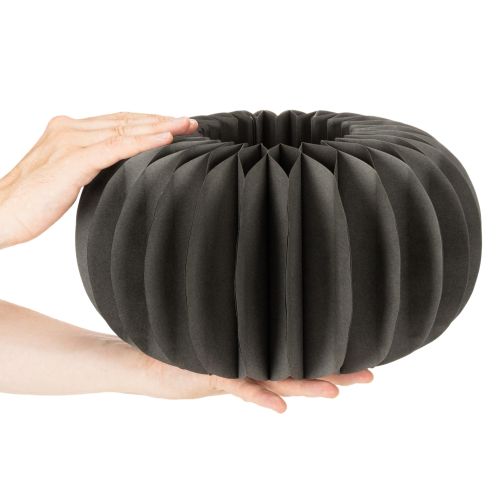Kurpitsa-hunajakennopaperipöytäkoriste, kokoontaitettava, pyöreä, 34 cm, 2 kpl | Floristik24.fi