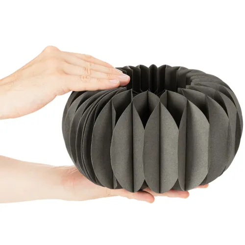 Hunajakennopaperista kurpitsankoristelurengas 24cm 4kpl | Floristik24.fi
