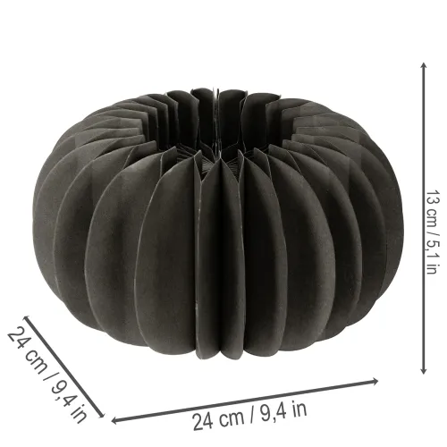 Hunajakennopaperista kurpitsankoristelurengas 24cm 4kpl | Floristik24.fi