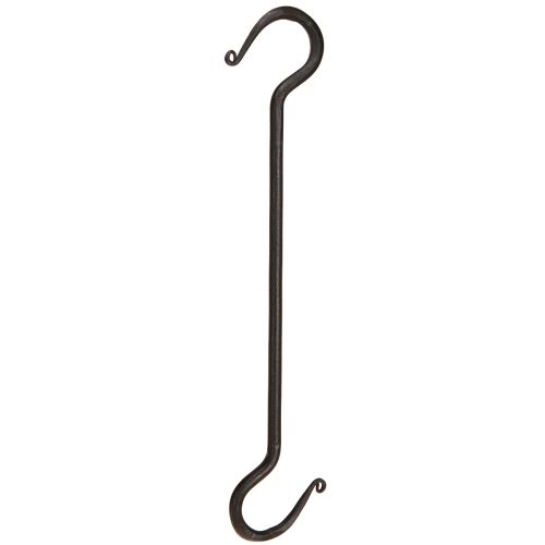 kohteita Metallista koristekoukku mustassa metallikoukussa L40cm 2kpl