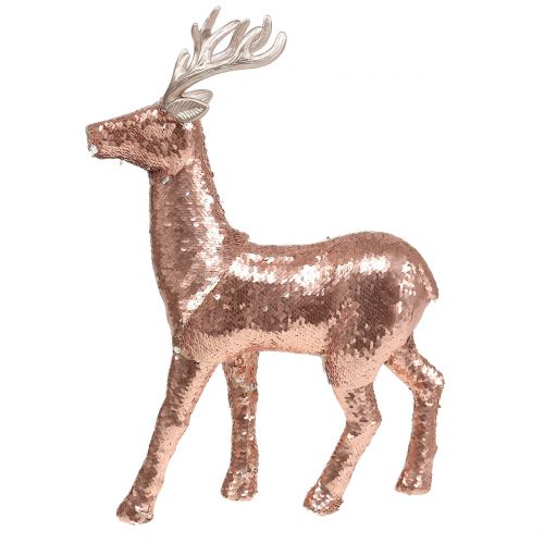 Floristik24 Deco Peura paljeteilla Rose Gold H46cm H46cm