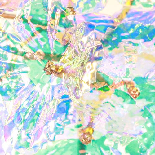 Floristik24 Koristeellinen hortensia hohtava tekokukka jouluksi 27 cm 4 kpl