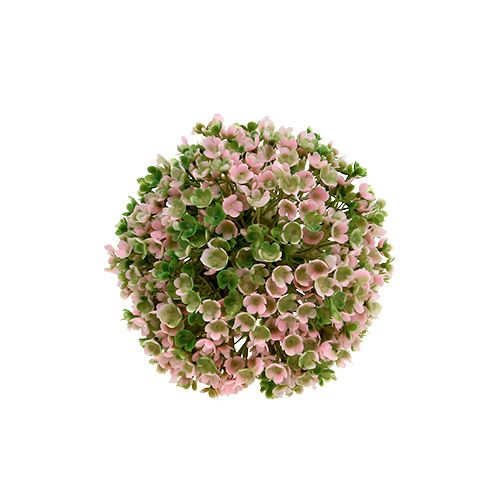 Floristik24 Mini koristepallo pinkki-vihreä keinotekoinen Ø10cm 1kpl